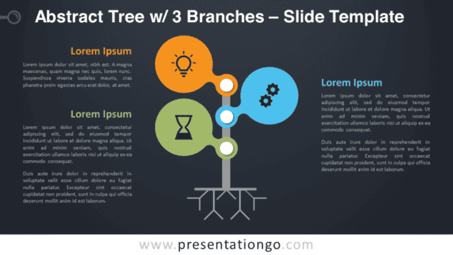 Abstract Tree with 3 Branches Graphics for PowerPoint and Google Slides Free Abstract Tree with 3 Branches Graphics for PowerPoint and Google Slides