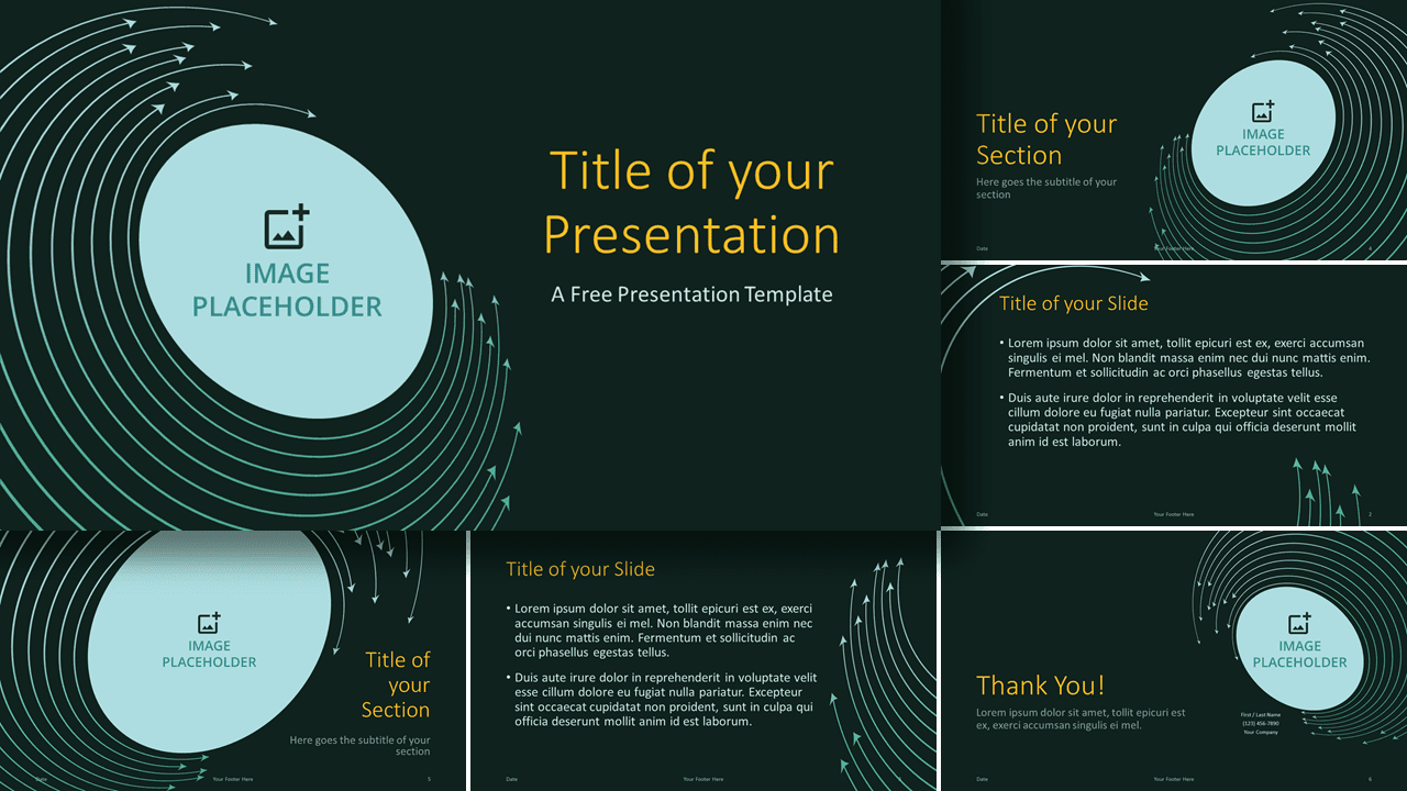 Free Arrow Rings Template for Google Slides and PowerPoint