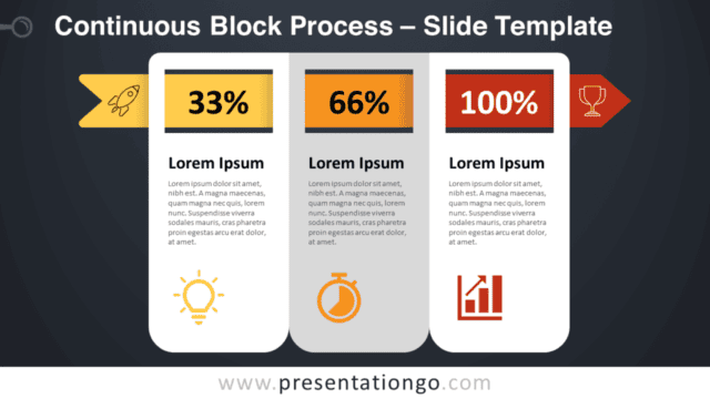 Continuous Block Process Graphics for PowerPoint and Google Slides Free Continuous Block Process Graphics for PowerPoint and Google Slides