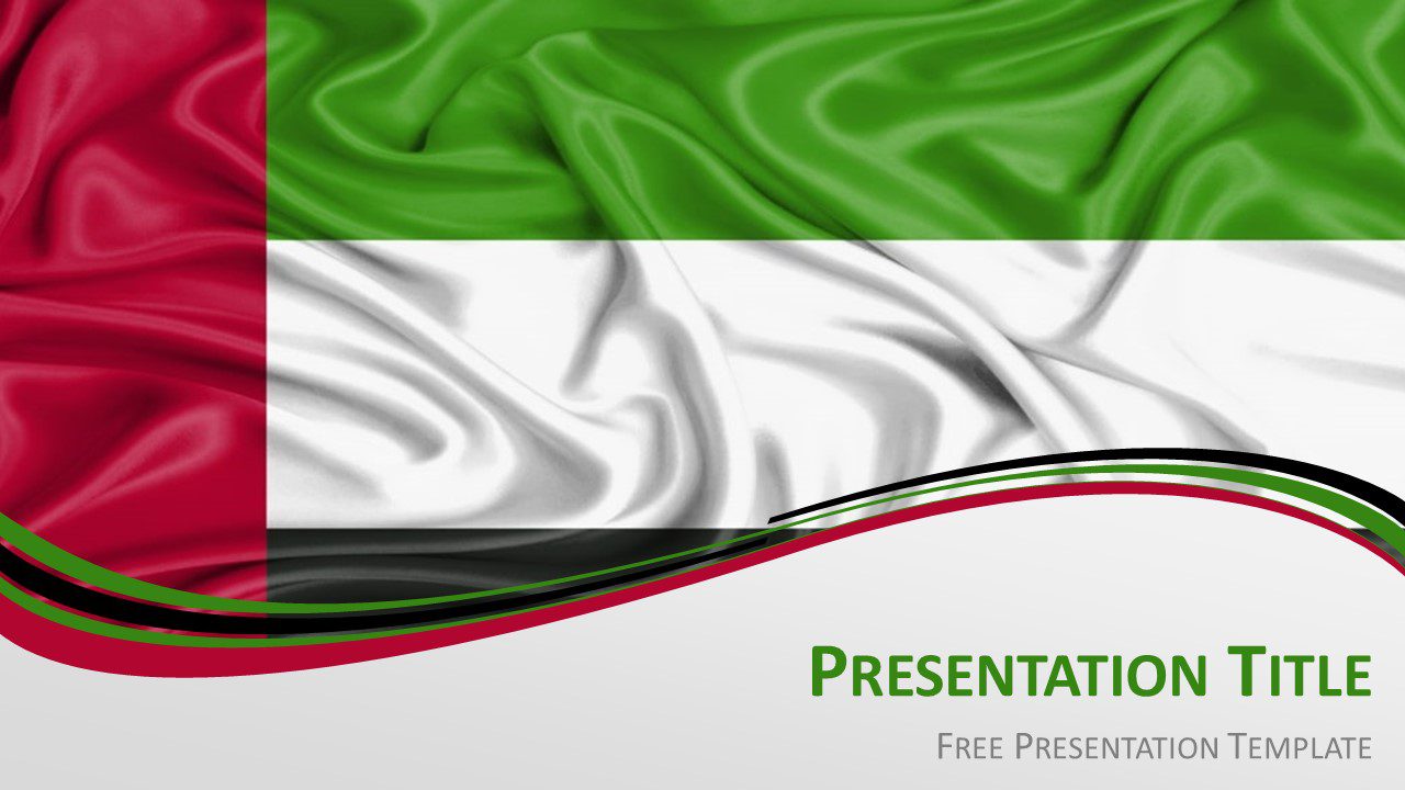 Free Flag of United Arab Emirates forPowerPoint and Google Slides