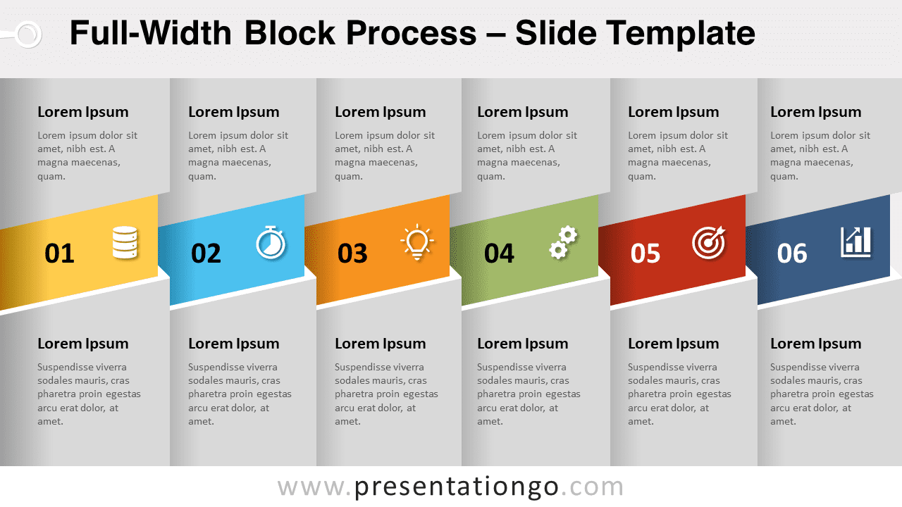 Free Full-Width Block Process for PowerPoint and Google Slides