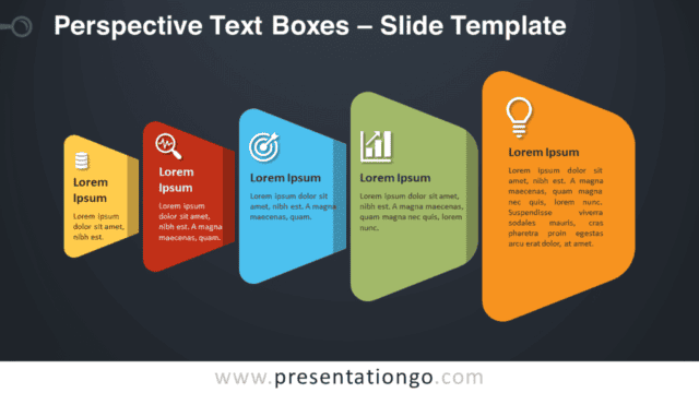 Free Perspective Text Boxes Graphics for PowerPoint and Google Slides