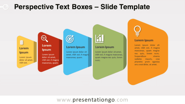 Free Perspective Text Boxes for PowerPoint and Google Slides