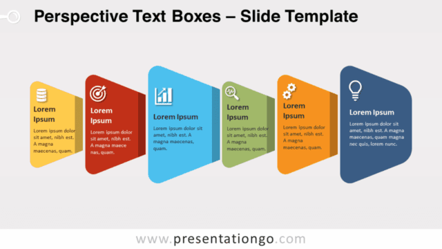 Free Perspective Text Boxes Template for PowerPoint and Google Slides