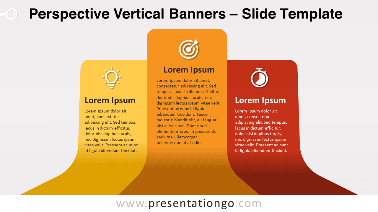 Free Perspective Vertical Banners for PowerPoint and Google Slides