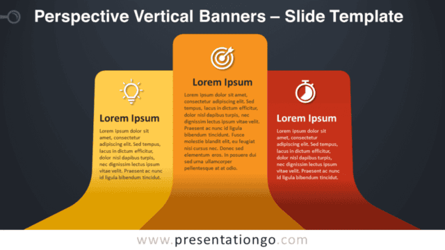 Perspective Vertical Banners Table for PowerPoint and Google Slides Free Perspective Vertical Banners Table for PowerPoint and Google Slides