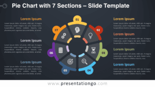 Pie Chart with 7 Sections Diagram for PowerPoint and Google Slides Free Pie Chart with 7 Sections Diagram for PowerPoint and Google Slides