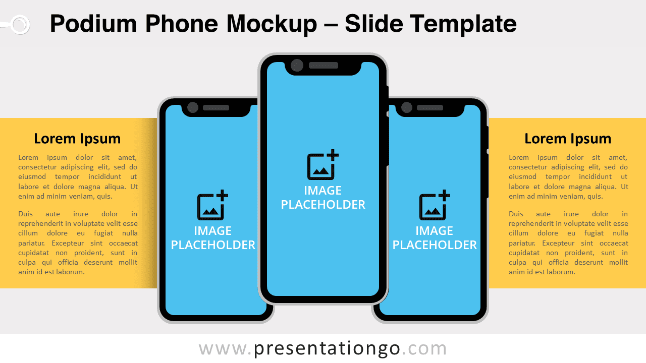 Free Podium Phone Mockup for PowerPoint and Google Slides