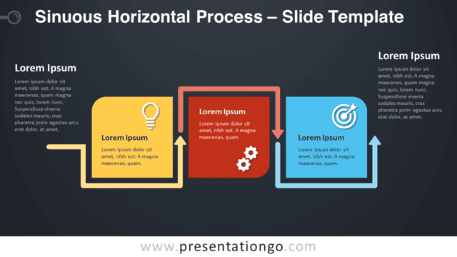 Sinuous Horizontal Process Graphics for PowerPoint and Google Slides Free Sinuous Horizontal Process Graphics for PowerPoint and Google Slides