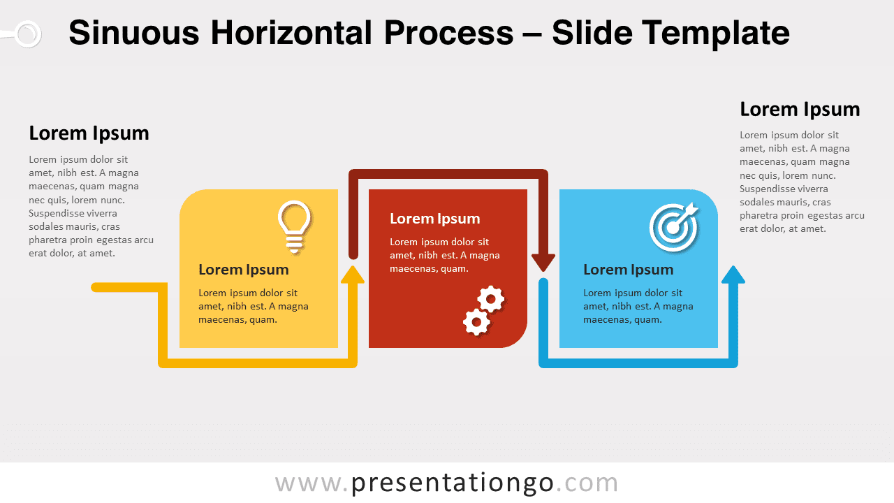 Free Sinuous Horizontal Process for PowerPoint and Google Slides