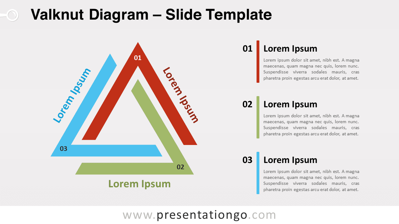 Free Valknut Diagram for PowerPoint and Google Slides