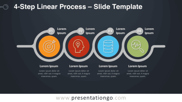 4-Step Linear Process Graphics for PowerPoint and Google Slides Free 4-Step Linear Process Graphics for PowerPoint and Google Slides