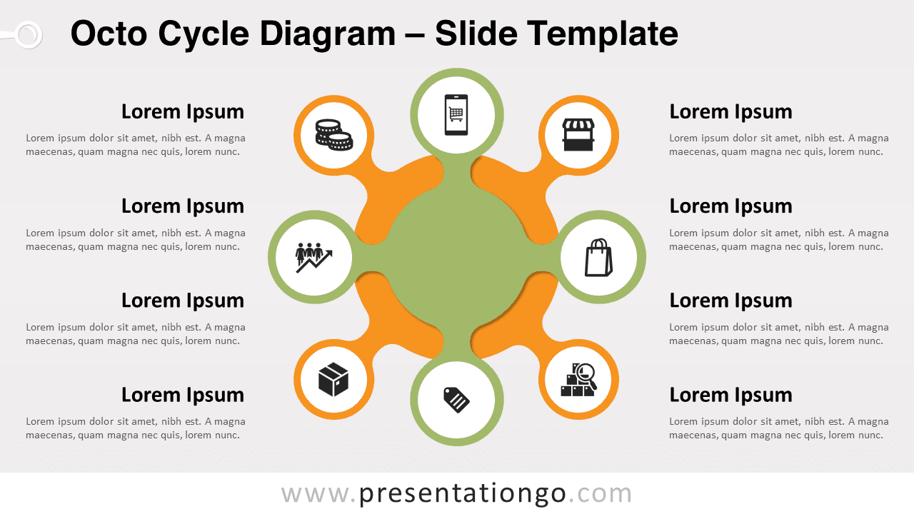 Free Octo Cycle Diagram for PowerPoint and Google Slides