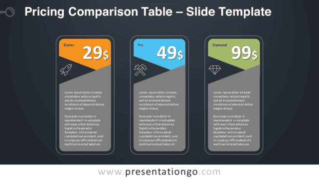 Pricing Comparison Table Template for PowerPoint and Google Slides Free Pricing Comparison Table Template for PowerPoint and Google Slides