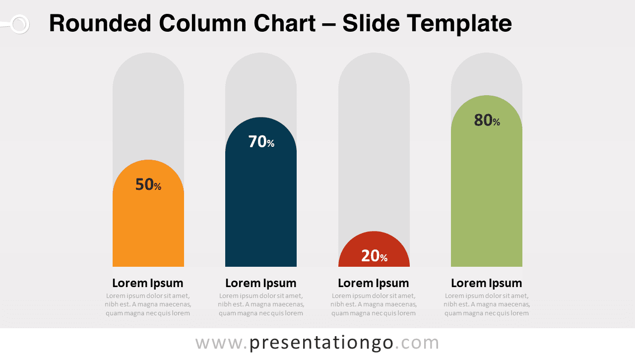 Rounded Column Chart for PowerPoint and Google Slides