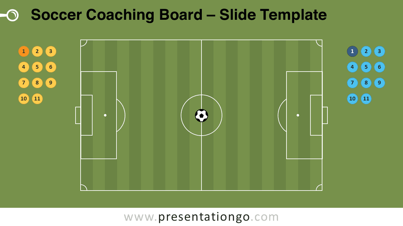 Free Soccer Coaching Board for PowerPoint and Google Slides
