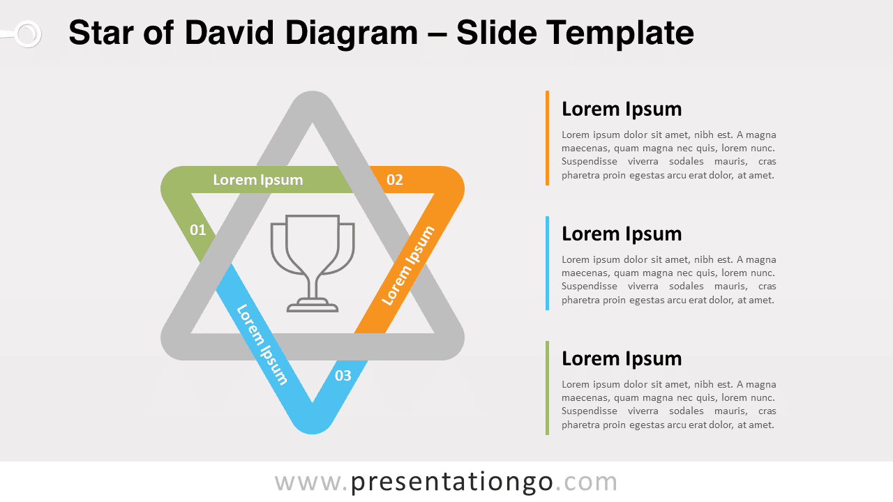 Free Star of David Diagram for PowerPoint and Google Slides