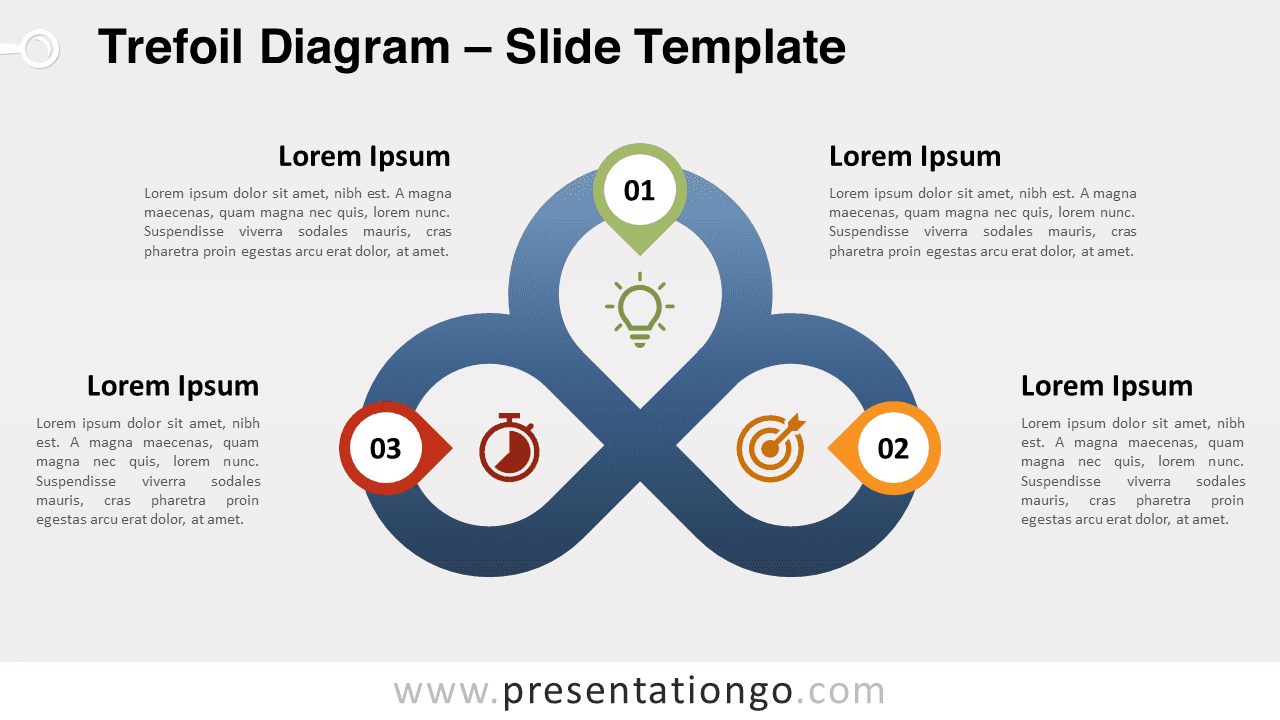 Free Trefoil Diagram for PowerPoint and Google Slides