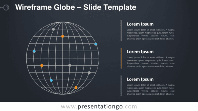 Wireframe Globe Graphics for PowerPoint and Google Slides Free Wireframe Globe Graphics for PowerPoint and Google Slides