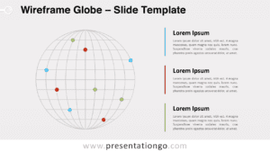 Free Wireframe Globe for PowerPoint and Google Slides