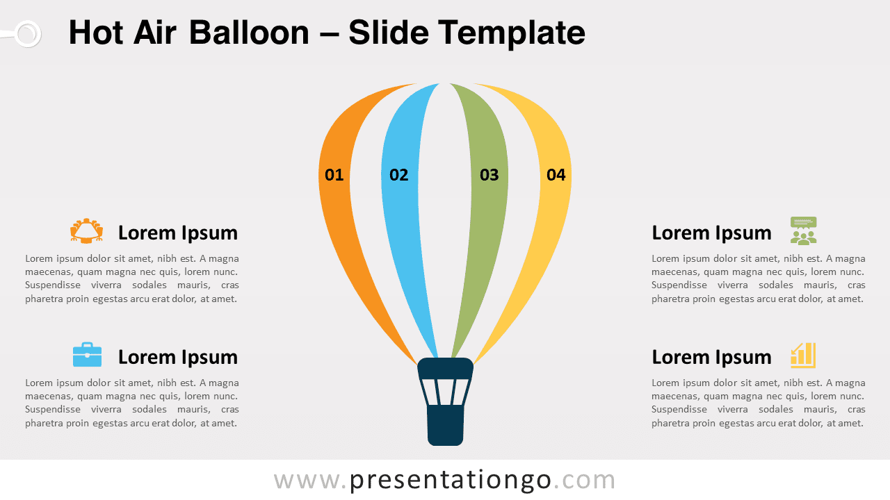 Free Hot Air Balloon for PowerPoint and Google Slides