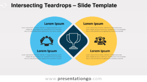 Free Intersecting Teardrops for PowerPoint and Google Slides