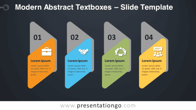 Free Modern Abstract Textboxes Graphics for PowerPoint and Google Slides