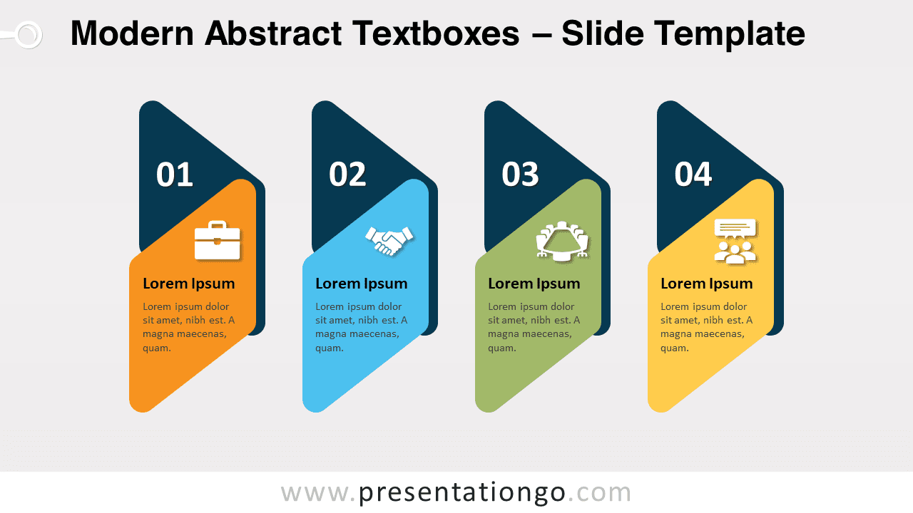 Free Modern Abstract Textboxes for PowerPoint and Google Slides