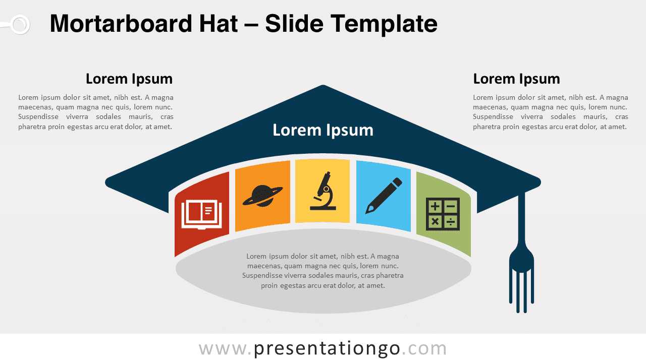 Free Mortarboard Hat for PowerPoint and Google Slides