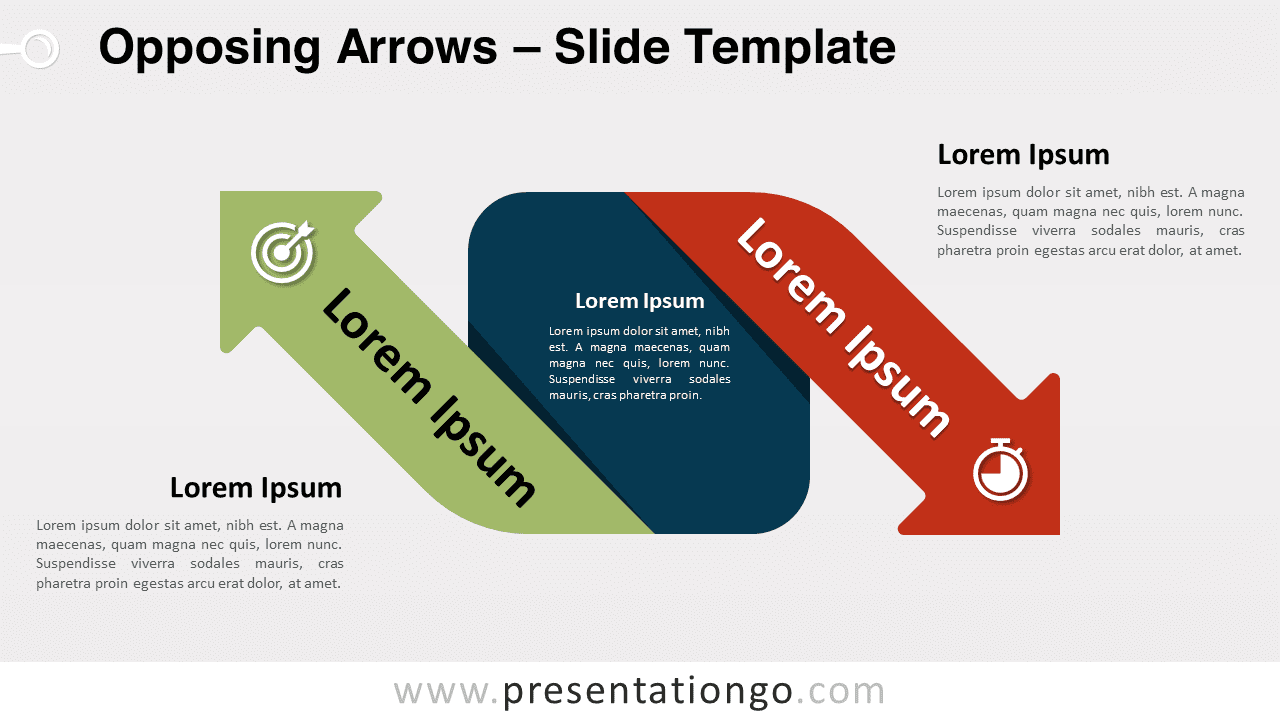 Free Opposing Arrows for PowerPoint and Google Slides