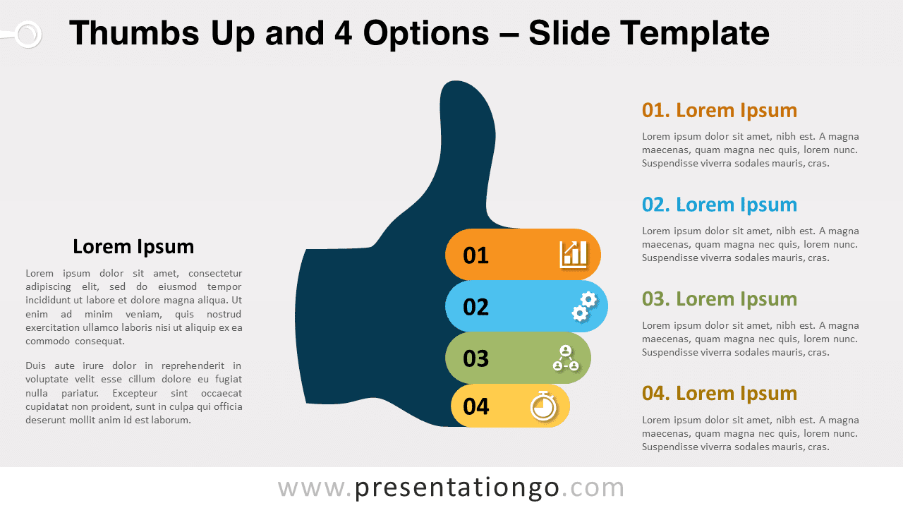 Free Thumbs Up and 4 Options for PowerPoint and Google Slides