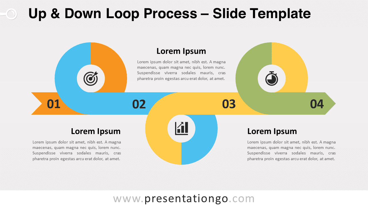 Free Up and Down Loop Process for PowerPoint and Google Slides