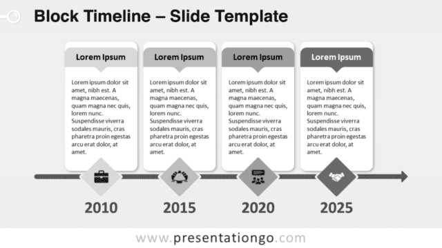 Free Block Timeline Table for PowerPoint and Google Slides