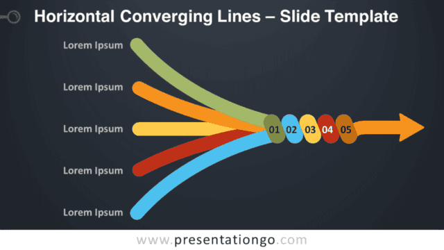 Horizontal Converging Lines Graphics for PowerPoint and Google Slides Free Horizontal Converging Lines Graphics for PowerPoint and Google Slides