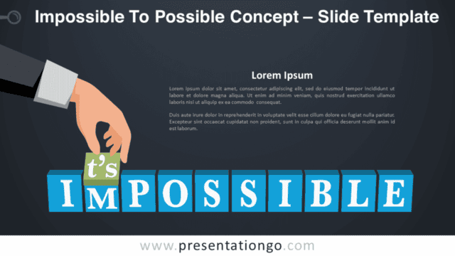 Free Impossible To Possible Concept Graphics for PowerPoint and Google Slides