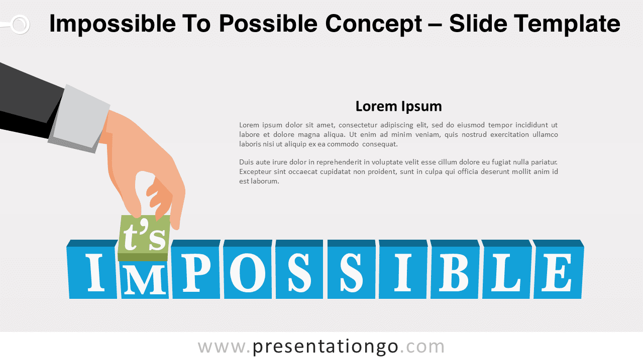 Free Impossible To Possible Concept for PowerPoint and Google Slides