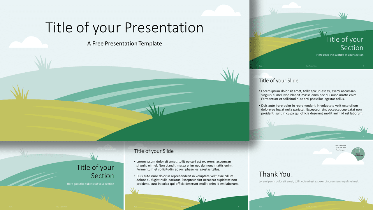 Free Landscape Template for Google Slides and PowerPoint