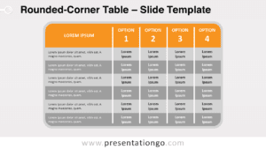 Free Rounded-Corner Table for PowerPoint and Google Slides