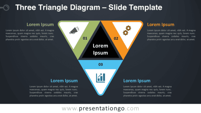 Three Triangle Diagram Graphics for PowerPoint and Google Slides Free Three Triangle Diagram Graphics for PowerPoint and Google Slides