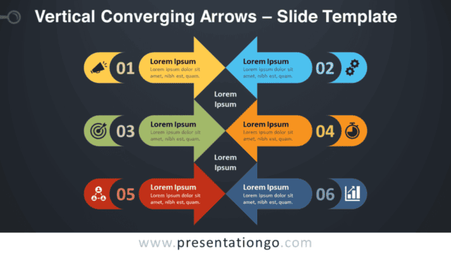 Vertical Converging Arrows Graphics for PowerPoint and Google Slides Free Vertical Converging Arrows Graphics for PowerPoint and Google Slides