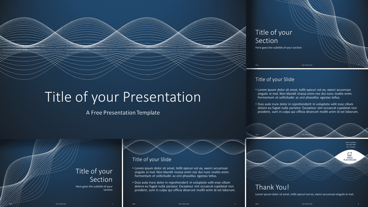 Free Vibrations Template for Google Slides and PowerPoint
