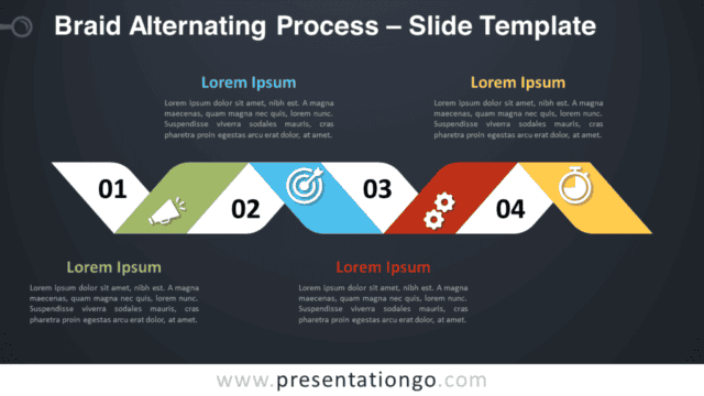 Free Braid Alternating Process Graphics for PowerPoint and Google Slides