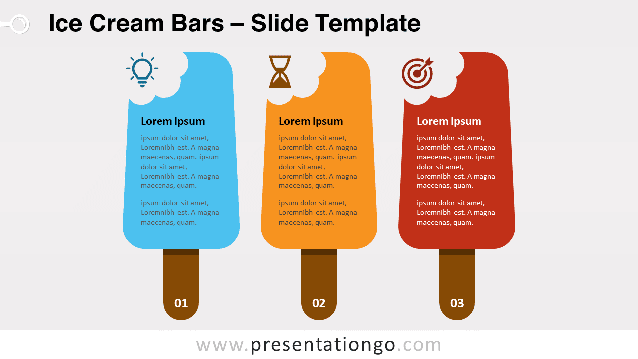 Free Ice Cream Bars for PowerPoint and Google Slides