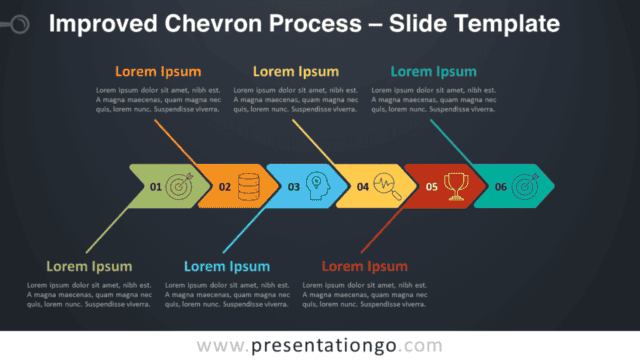 Improved Chevron Process Graphics for PowerPoint and Google Slides Free Improved Chevron Process Graphics for PowerPoint and Google Slides
