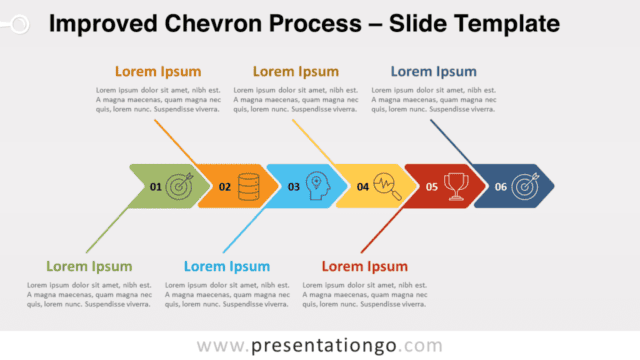 Improved Chevron Process for PowerPoint and Google Slides Free Improved Chevron Process for PowerPoint and Google Slides