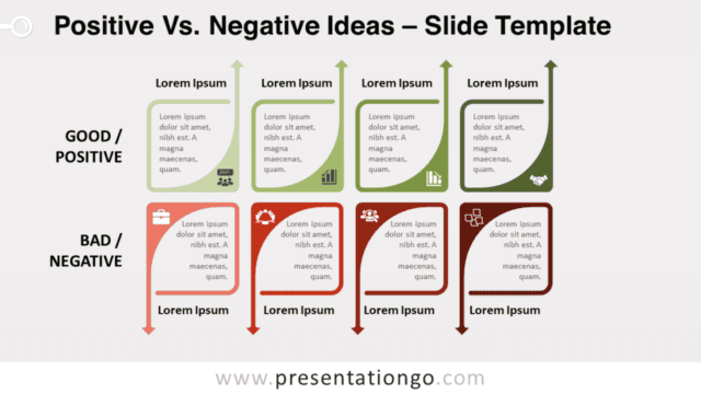 Positive Vs Negative Ideas for PowerPoint and Google Slides Free Positive Vs Negative Ideas for PowerPoint and Google Slides