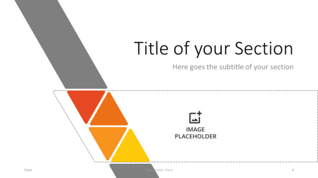 Free Diagonal Triangle Template for Google Slides – Section Slide (Variant 1)