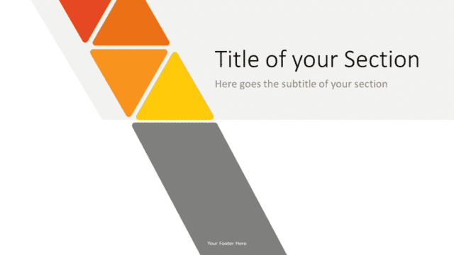 Free Diagonal Triangle Template for Google Slides – Section Slide (Variant 2)