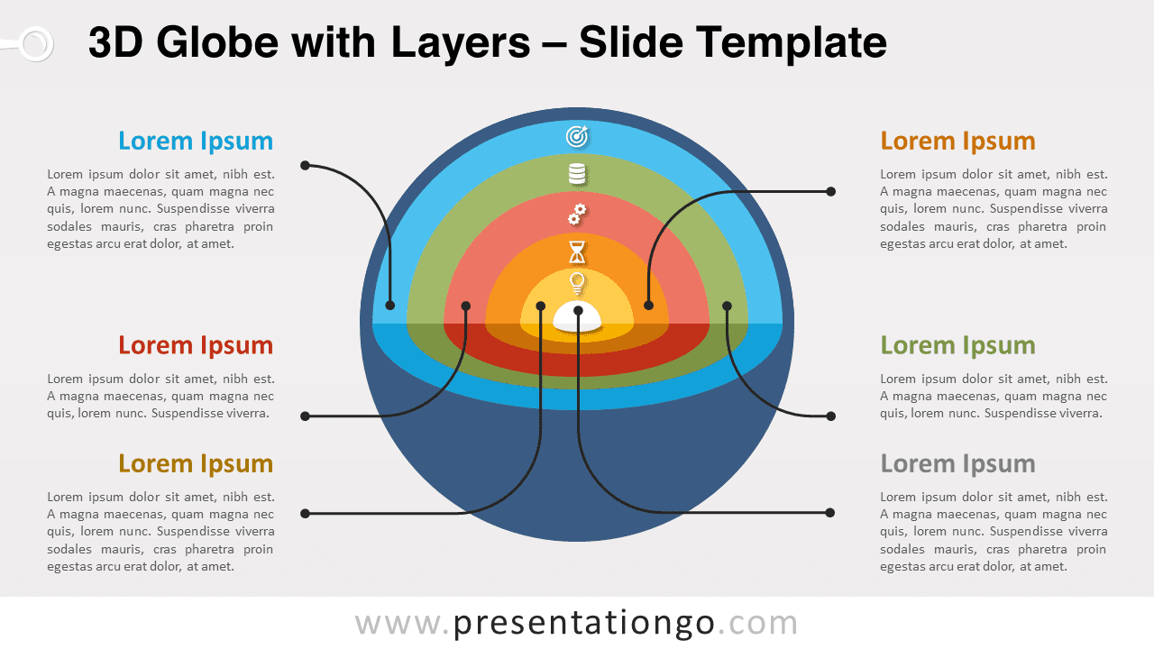 Free 3D Globe with Layers for PowerPoint and Google Slides