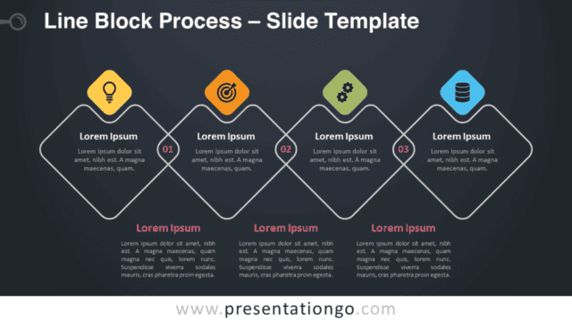 Line Block Process Graphics for PowerPoint and Google Slides Free Line Block Process Graphics for PowerPoint and Google Slides